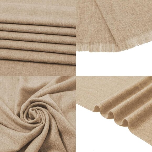 🆕 Women Tan Wedding Evening Dress Pashmina Shawl Winter Foulard Femme Wraps - Picture 7 of 7